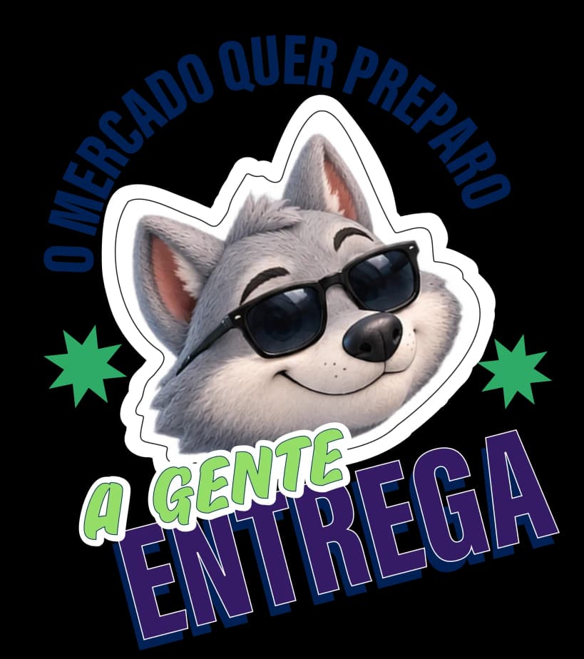 Sticker O mercado quer a gente entrega